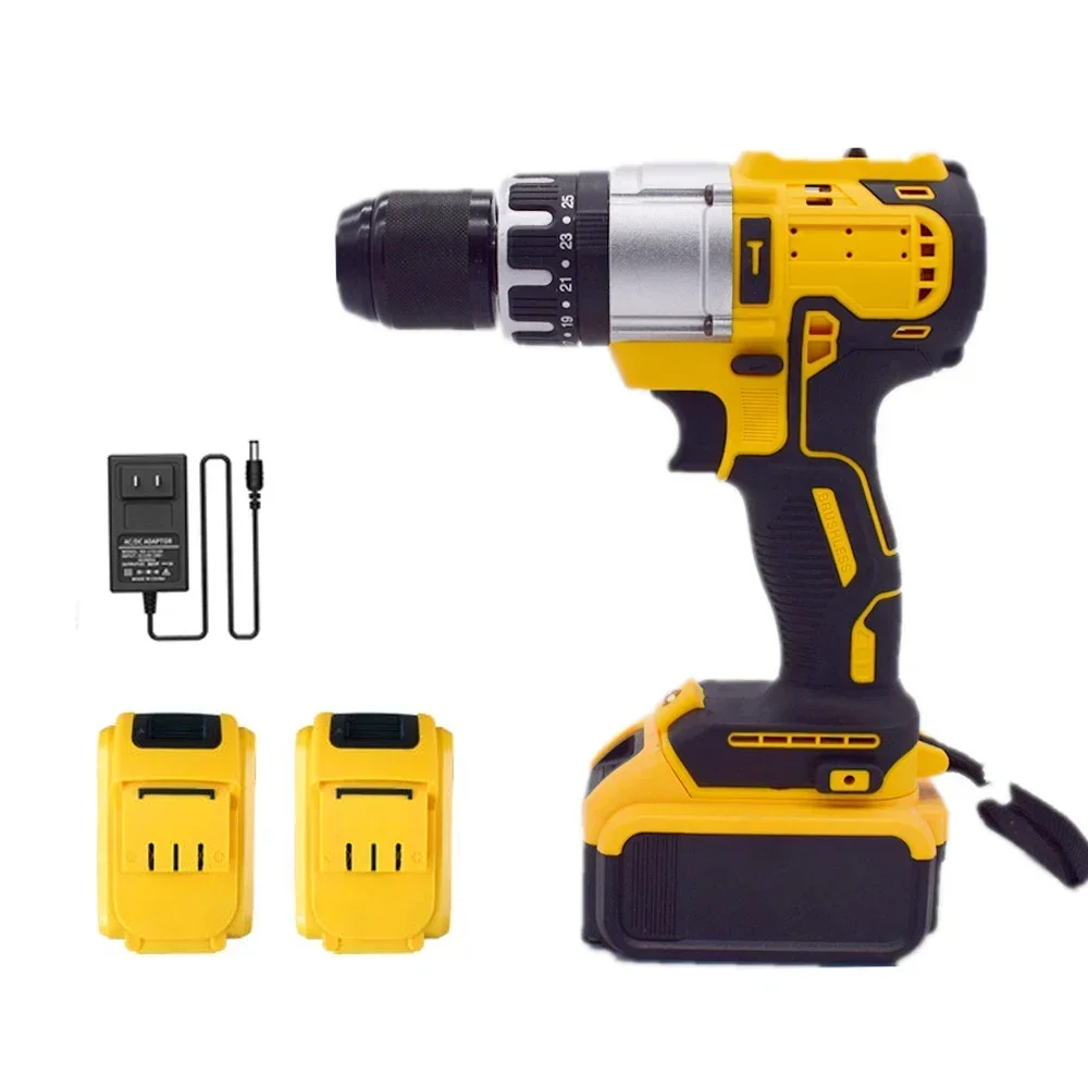 3 in 1 Electric Impact Drill Cordless Lithium-Ion Battery Mini Electric Power Screwdriver Dual Speed Multifunctional Drill