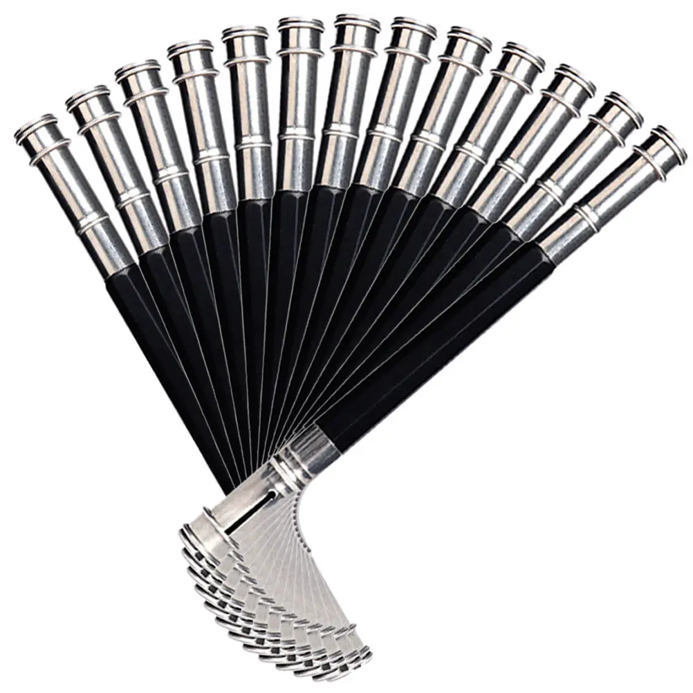 13Pcs Pencil Extender Dual Tip Metal Holder Reusable Short Pencil Lengthen Tool Drawing Pen Extension Art Supplies