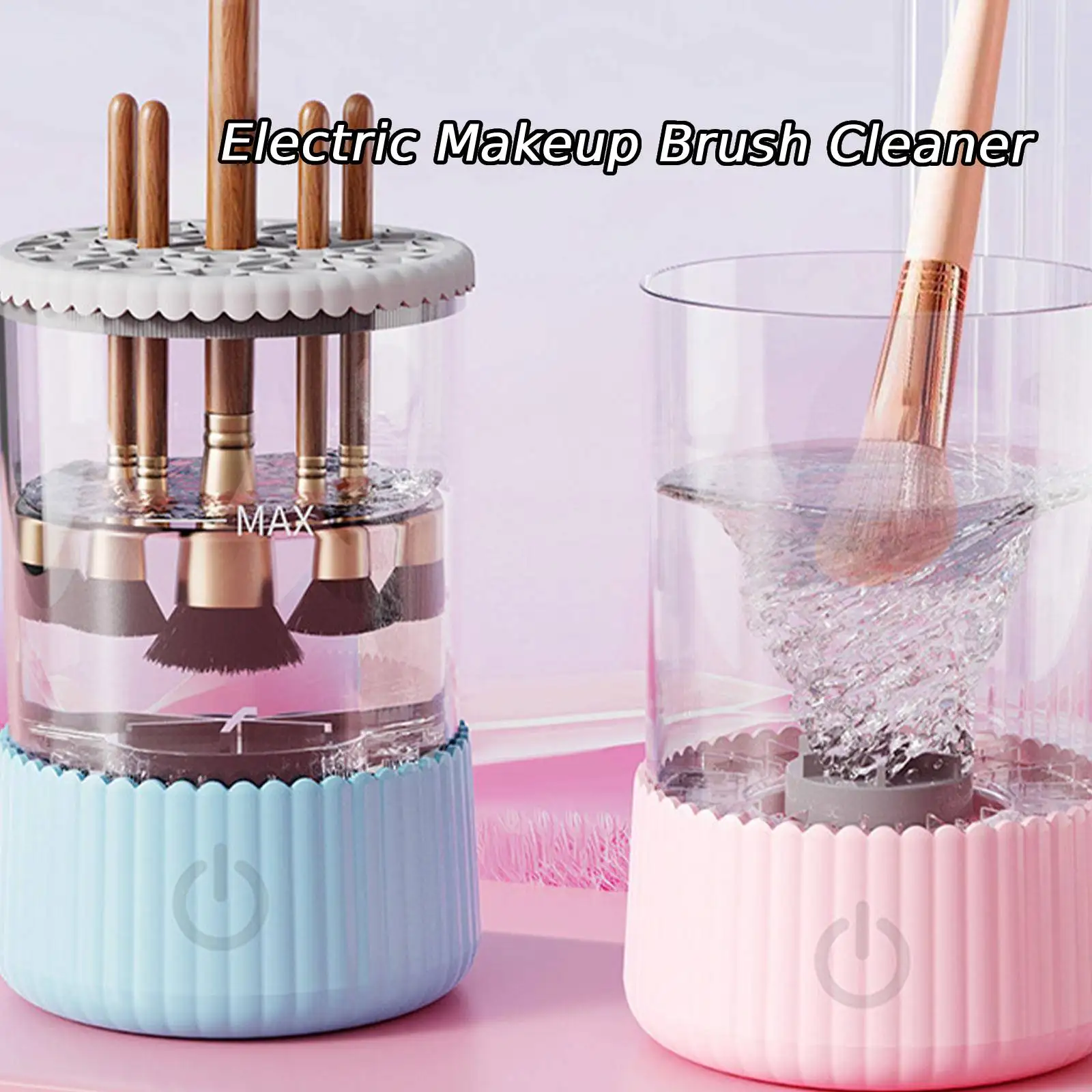 Makeup Brush Cleaner Plug in Brush Cleaning Drying Machine Mode Cosmetics Brushes Cleaning Tools for Girls