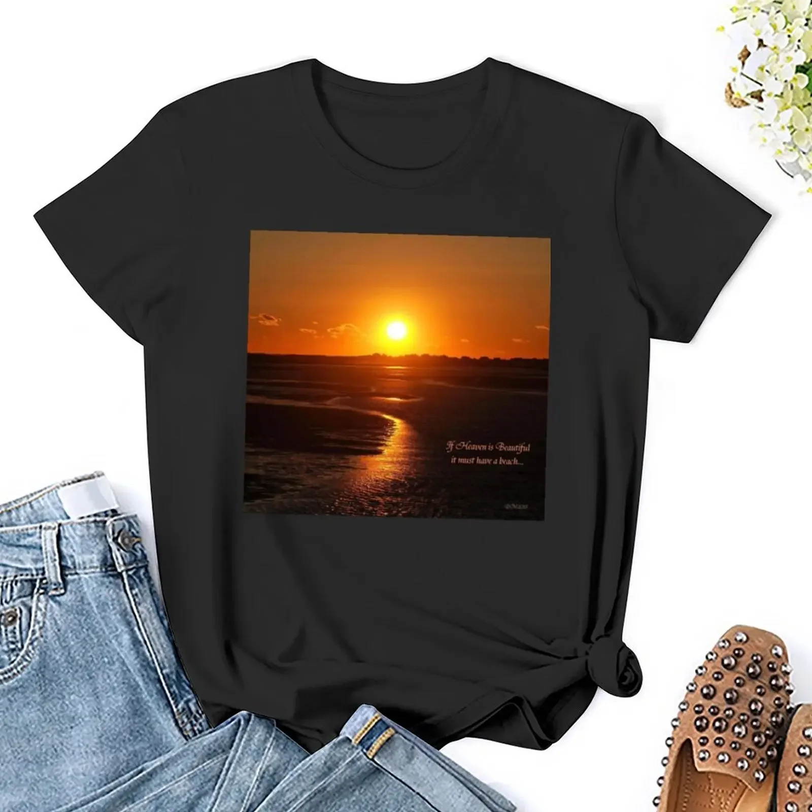 If Heaven is Beautiful... T-Shirt plus sizes vintage female vintage clothes t-shirt dress for Women long