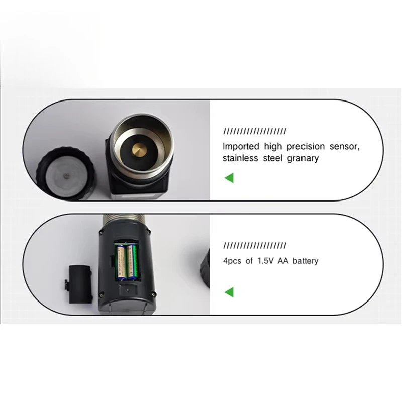 

Smart portable coffee and rice moisture meter, cup grain moisture meter tool, thermometer can store data