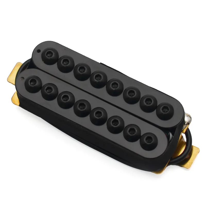 Adjustable Pole Piece 8-String Electric Guitar Humbucker Pickup Coil Splitting Four Conduct with Shield Cable Guitar Parts