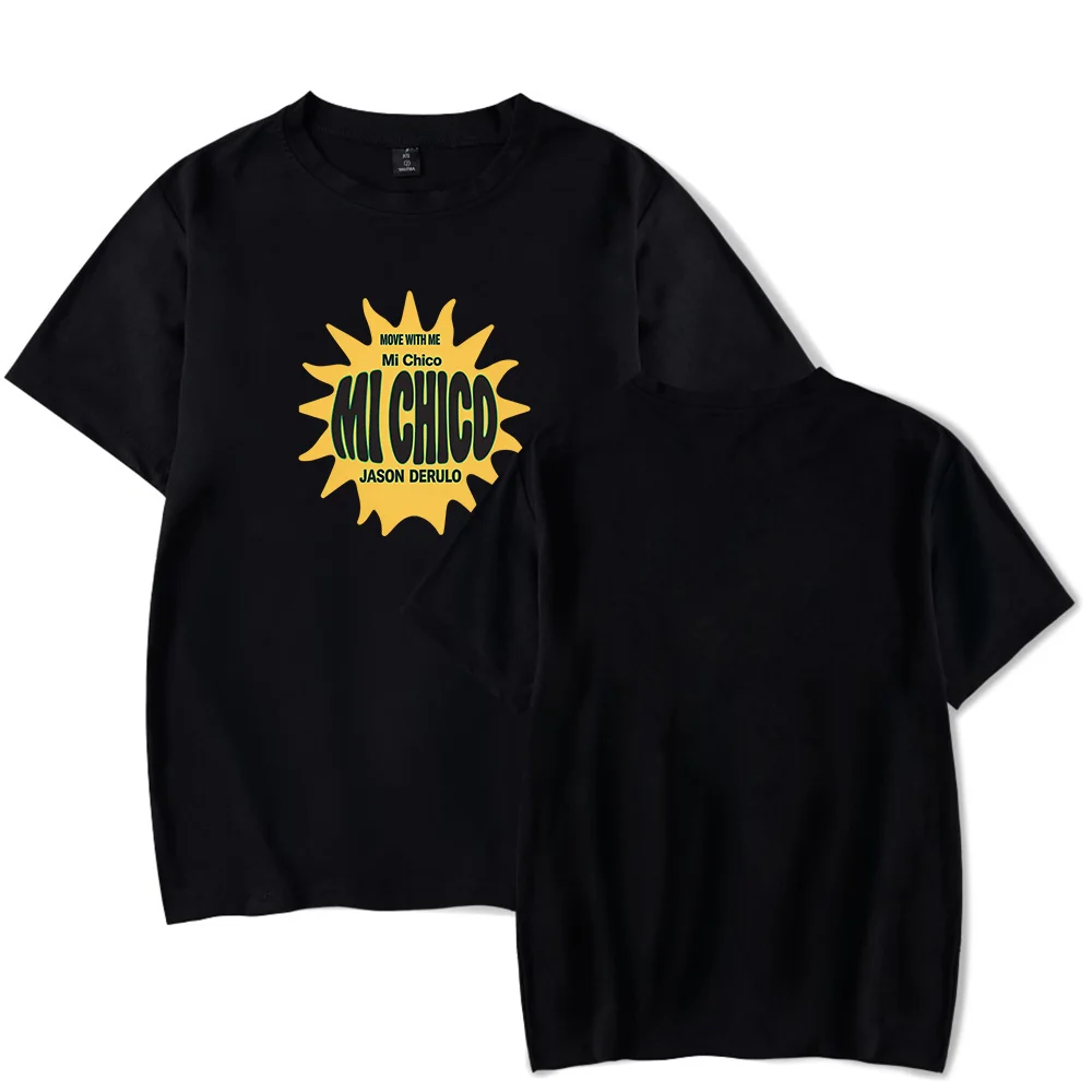 Jason Derulo Tshirt Mi Chico micro rib racer Merch Crewneck Short Sleeve Men Women Tee Tops Casual
