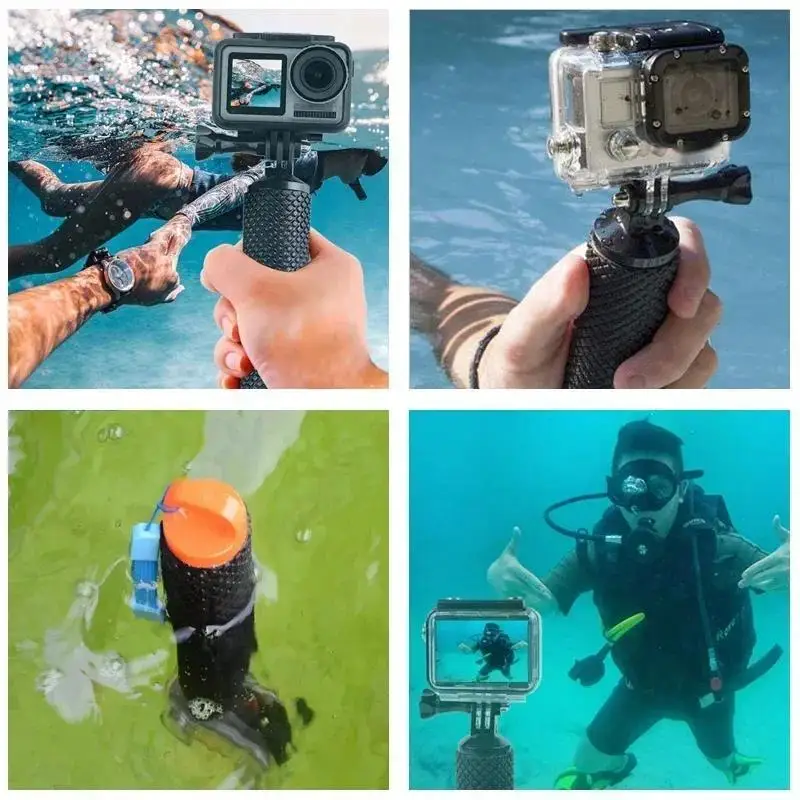 Sports camera floating selfie stick handheld underwater photography stabilizer floating buoyancy rod image 6
