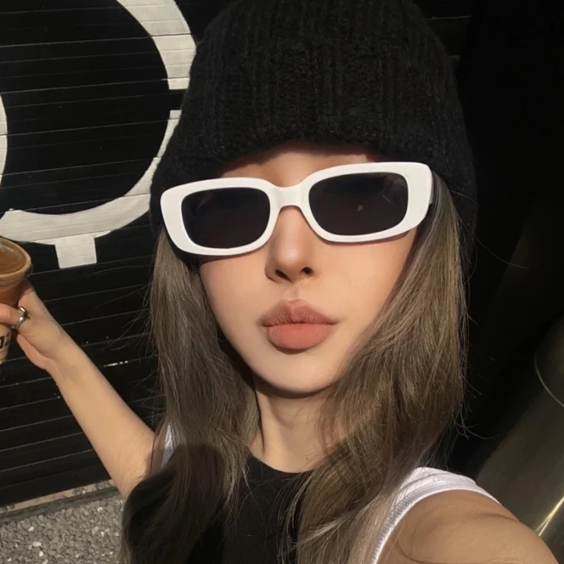Sunglasses Rectangle Women Oval Vintage Brand Designer Square Sun Glasses For Women Shades Female Eyewear Anti-blue