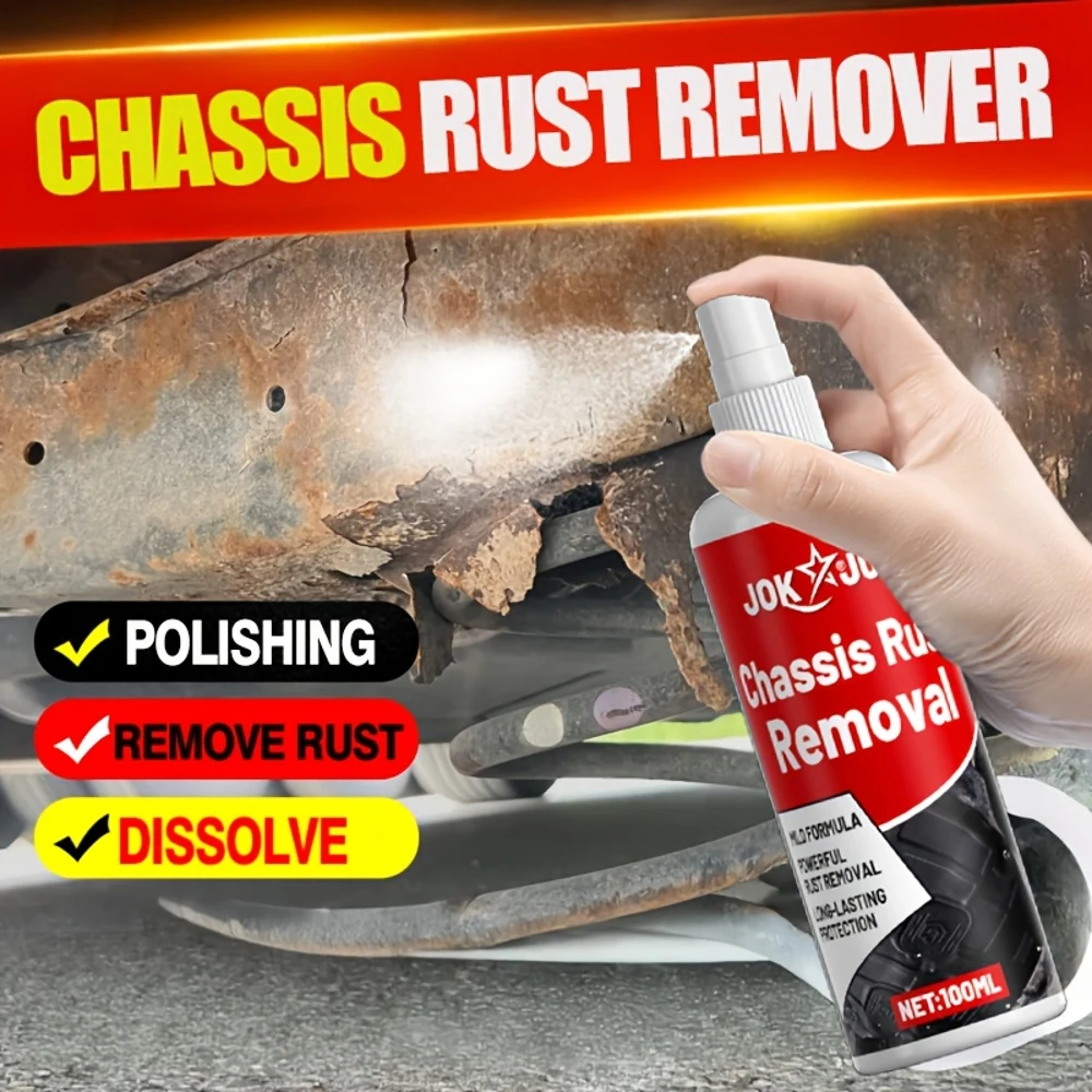 بخاخ مزيل صدأ الهيكل 100 مل - حماية فعالة من التآكل، تذوب الصدأ، منظف أكسدة أنبوب العادم لجزء سفلي السيارة #2