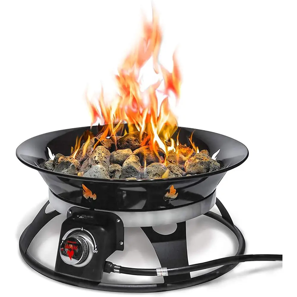

Portable Propane ire Pit, 21-inch, 58,000 with ire Pit Cover & Carry Kit, SmokelGas irebowl | Perect or Camping, Patio, Backyard