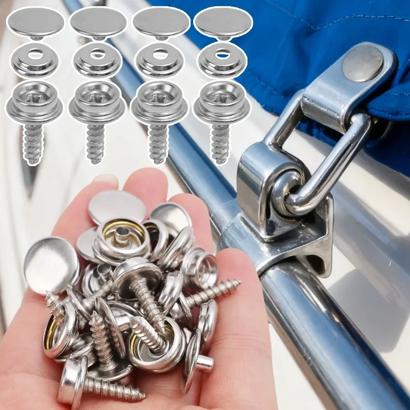Boat Canvas Cover Tools Sockets Buttons Car Canopy Accessories Stainless Steel Tapping Snap Fastener Kit Tent Marine Yacht