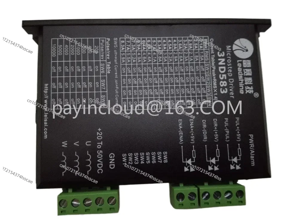 3ND583 3 Phase Analog Stepper Drive Microstepping Microstep Driver; Max 50 VDC / 8.3A  300 KHz