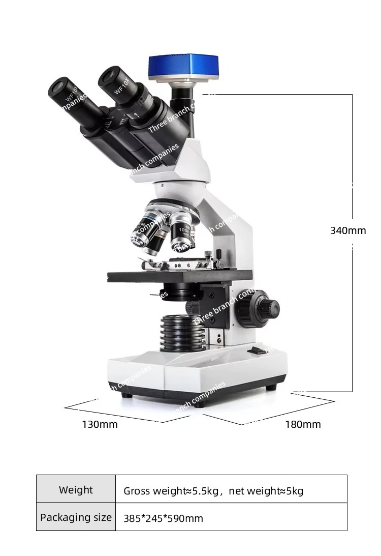 Biometric digital microscope with 9-inch high definition display | Laboratory, Education | Camera Compatible Microscope