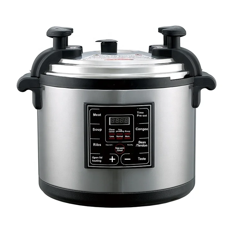 Commercial Smart 40L Large Capacity Automatic Digital Control Cooking Time Presetting Stainless Steel    Pressure Cooker