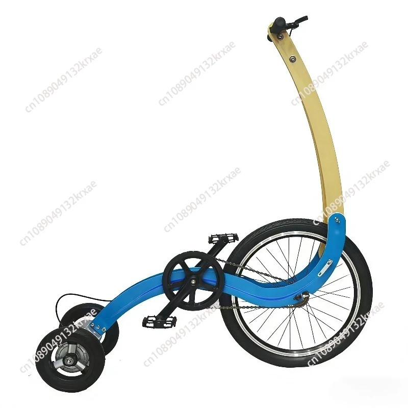 20 Inch Large Wheel Folding Fitness Standing Bike, Full Body Exercise, Half Bike Exercise, Balance Training