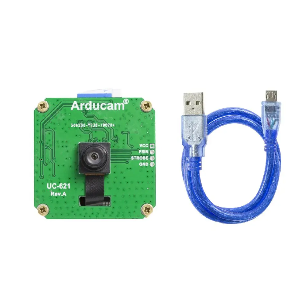 Arducam 2MP Global Shutter USB Camera Evaluation Kit - OV2311 1/2.9-inch Monochrome Camera Module with USB2 Camera Shield (Rev.E