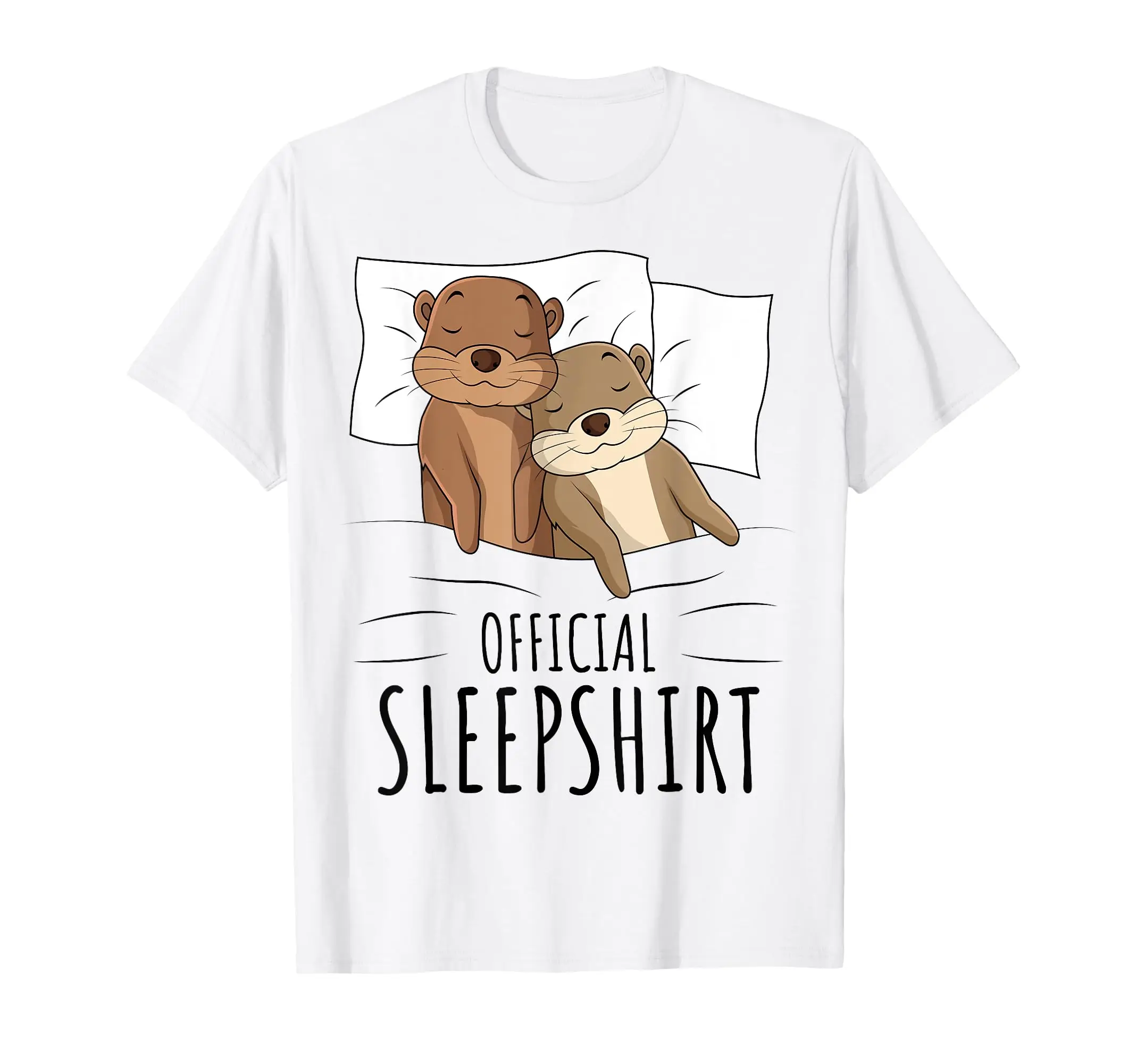 

Sleeping Sea Otter Lover Napping Official Sleepshirt T-Shirt