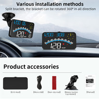 G10 GPS Car HUD Smart Gauge Digital Speedometer Head Up Display OverSpeed Alarm  Fatigue Driving Reminder for All Cars
