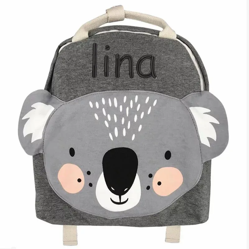 Passen Sie Ihren Namen Bild Panda Rucksack Kinder Schulter Schult asche Mode Junge Mädchen