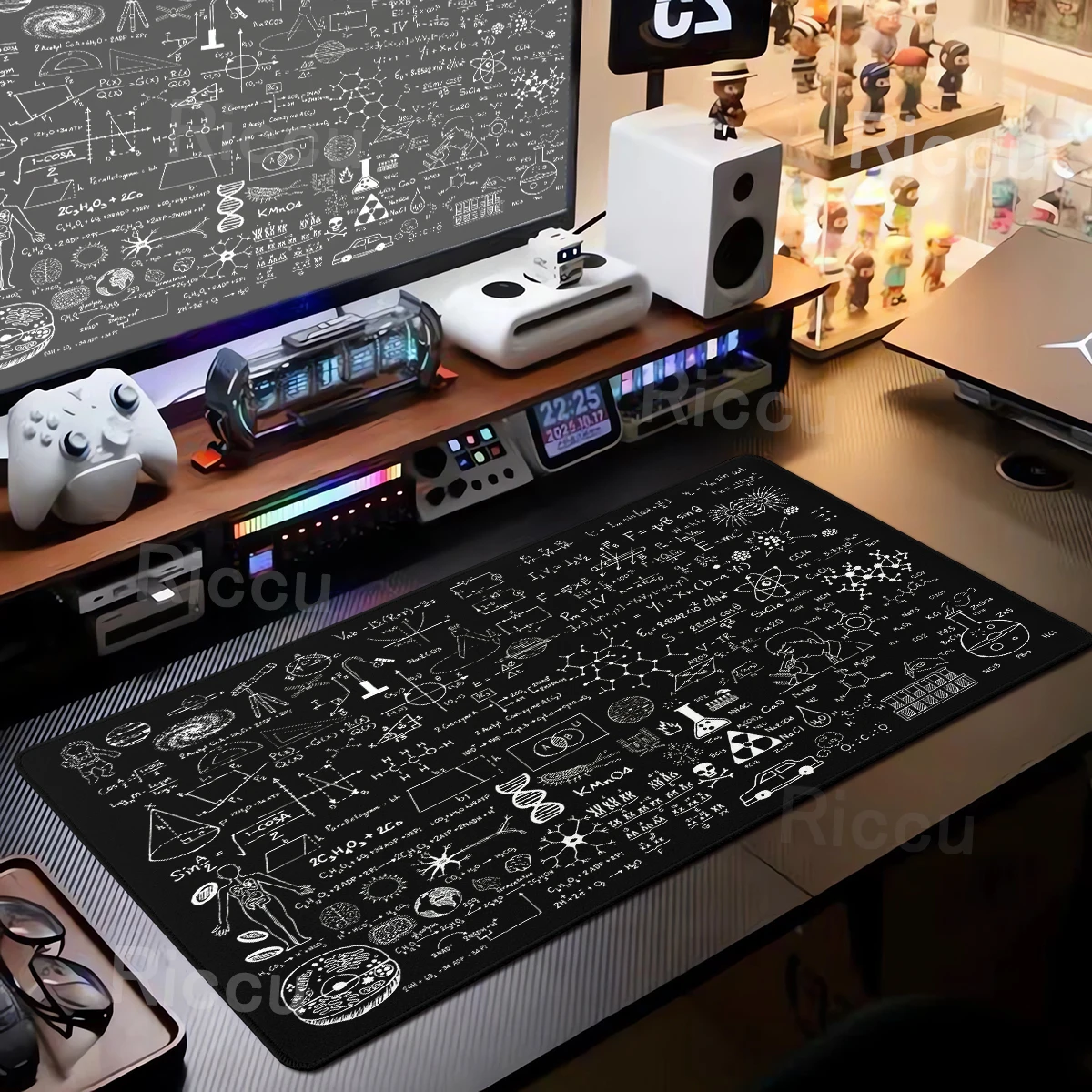 Черный-коврик-для-мыши-e-mc2-formula-science-Коврик-для-мыши-Математический-настольный-коврик-Расширенные-коврики-для-клавиатуры-ПК-Большой-xxl-геймерский-коврик-для-мыши-Настольные-аксессуары