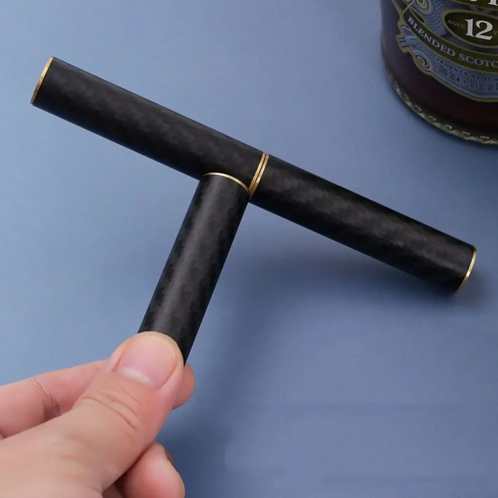 Magnetic Fidget Spinner Carbon Fiber Cool Stuff Three-section Stick Metal Spinning Top Rotating Fidget Stick for Adults
