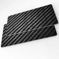 Carbon Fiber NFC Digital Business Card with Ntag 216 Ntag213 125 kHz RFID Rewritable 13.56 MHz for VIP Membership