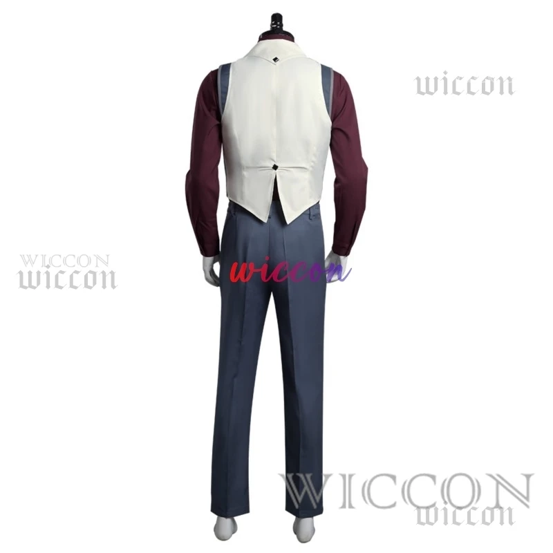 Arcane2 LOL Jayce Viktor Cosplay Costume Shirt Vest Pnats Wig Outfits Fantasia Men Boys Halloween Carnival Party Disguise Cloth