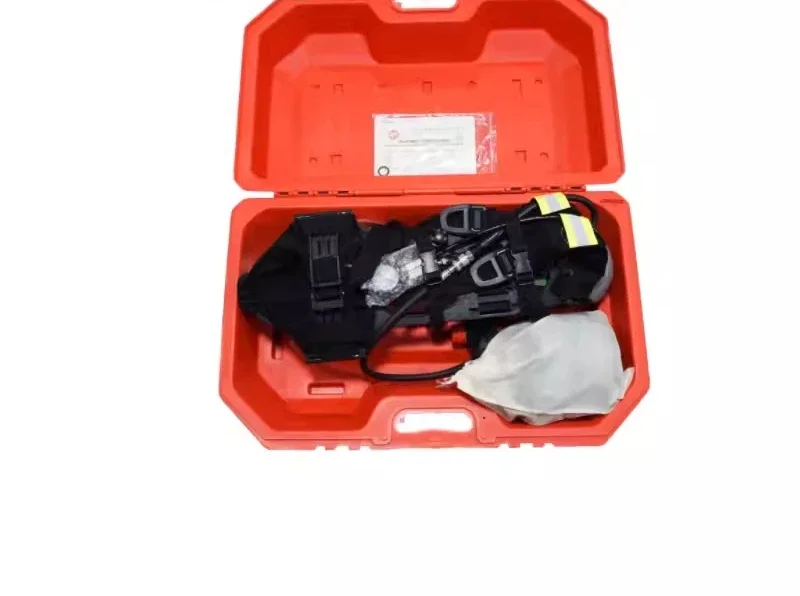 Marine positive pressure air breathing apparatus, marine firefighters equipped with breathing apparatus