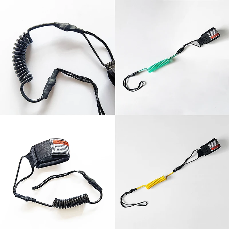 Bild 5: (Sommer4) Gewickelte Surfbrett-Leash, Surfing Stand-Up Paddle Board Knöchel-Leash, SUP Board Fuß-Bein-Leash, Surfbrett Raft Kajak Seil