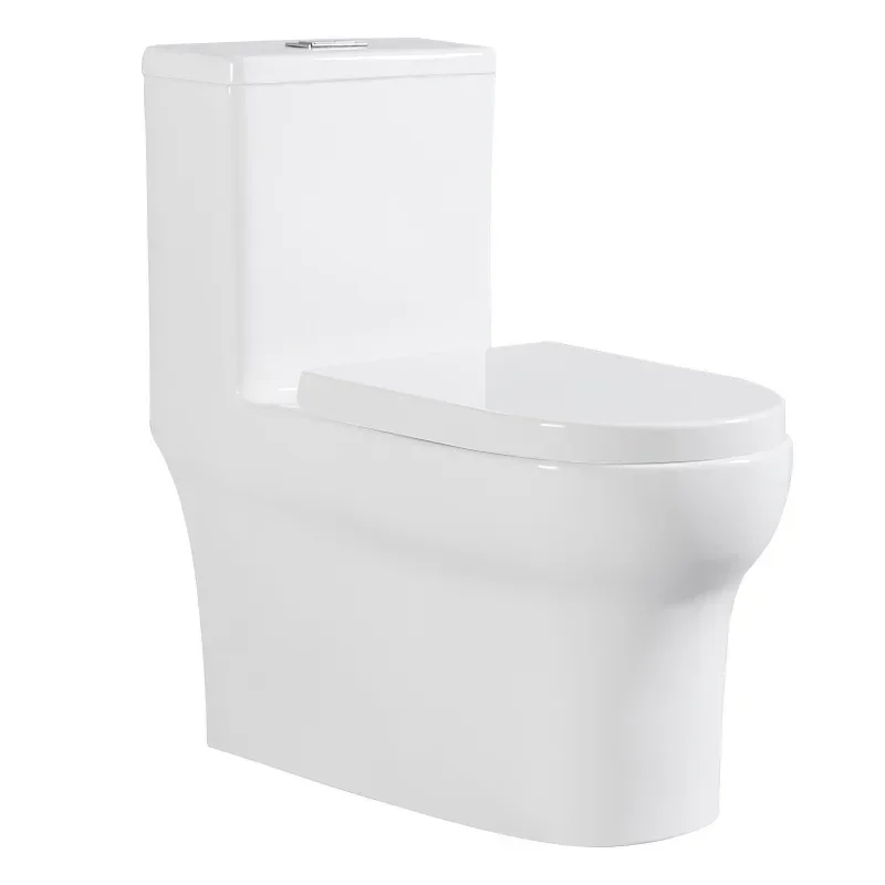 white ceramic toilet water saving big impact