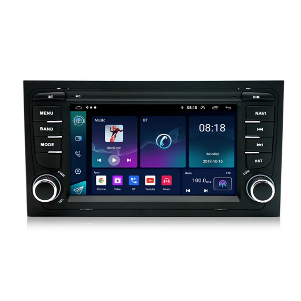 Android 14 For Audi A4 1998 - 2013 S4 RS4 8E 8F B9 B7 Car Dvd Radio Stereo Multimedia Player GPS Navigation Wireless Carplay CPU