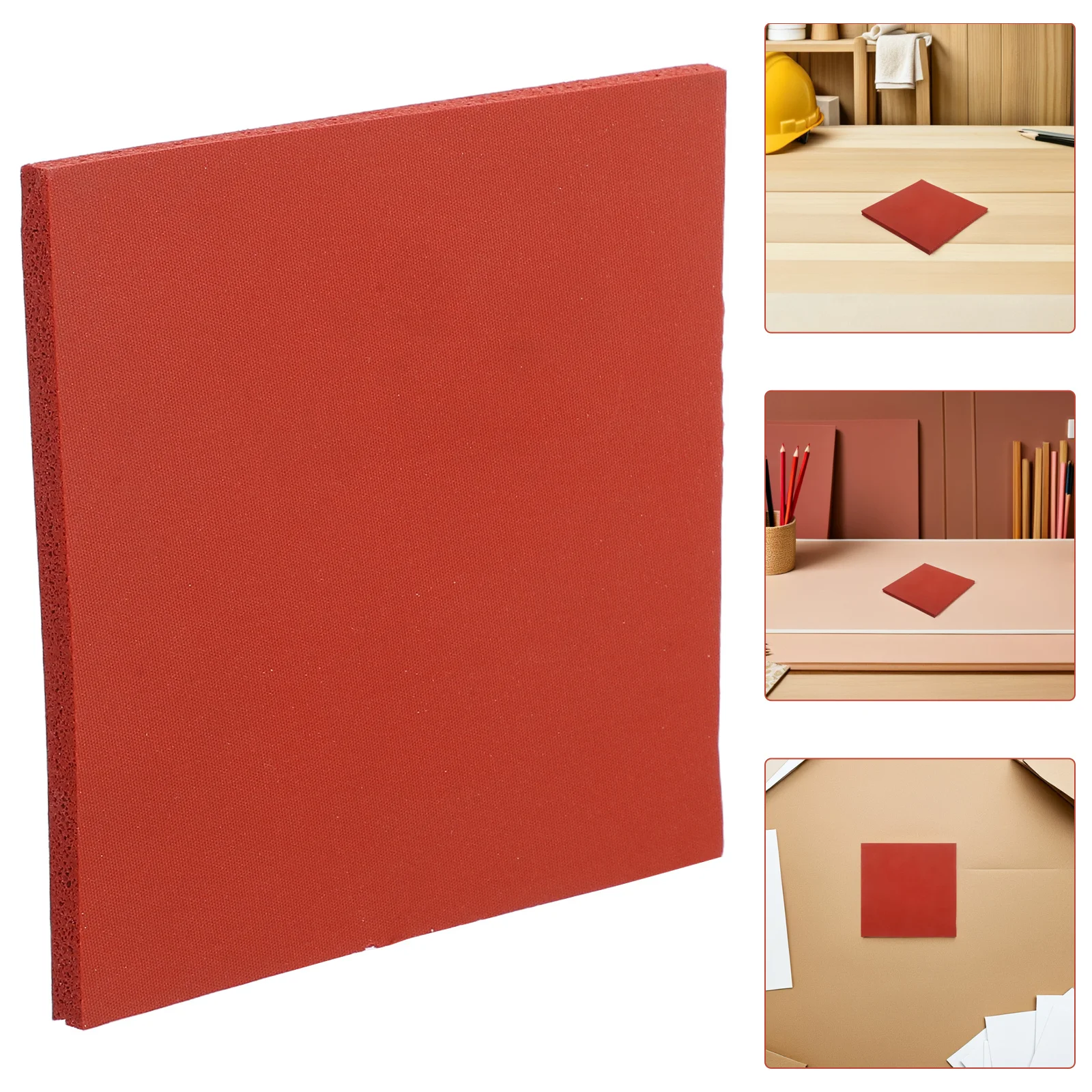 Термостойкий силиконовый коврик 10x10x0,8 см, термопресс-подушка для аксессуаров для одежды и творческих проектов, силиконовый коврик для горячей кастрюли