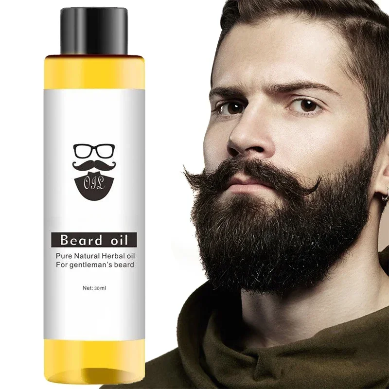 NEW 30ml 100% Organic Beard Oil Hair Loss Products Spray Beard Growth Oil Men Beard Grow Essencial Oil Barba Huile Barbe