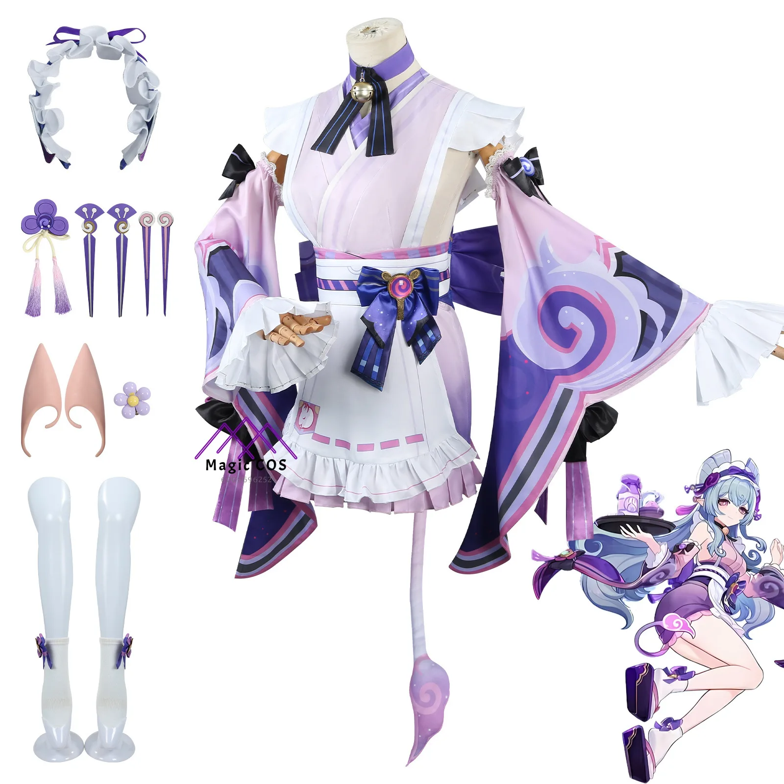 أزياء جينشين إمباكت روي شي التأثيرية بدلة الهالوين حالمة عالية الجودة مجموعة كاملة من ملابس الرسوم المتحركة للنساء بدلة حفلات الهالوين