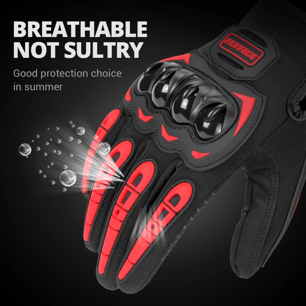 Full Finger Motorcycle Gloves Touch Screen Moto Racing Riding Motorbike Protective Gear Men Summer Breathable Motocross Gloves