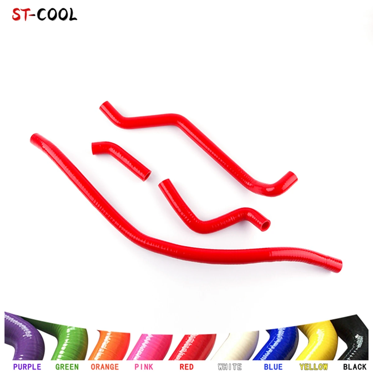 

For 2004-2006 KFX 700 Kawasaki KFX700 V Force ATV Silicone Rubber Radiator Tube Pipe Hoses Kit 4Pcs 10 Colors