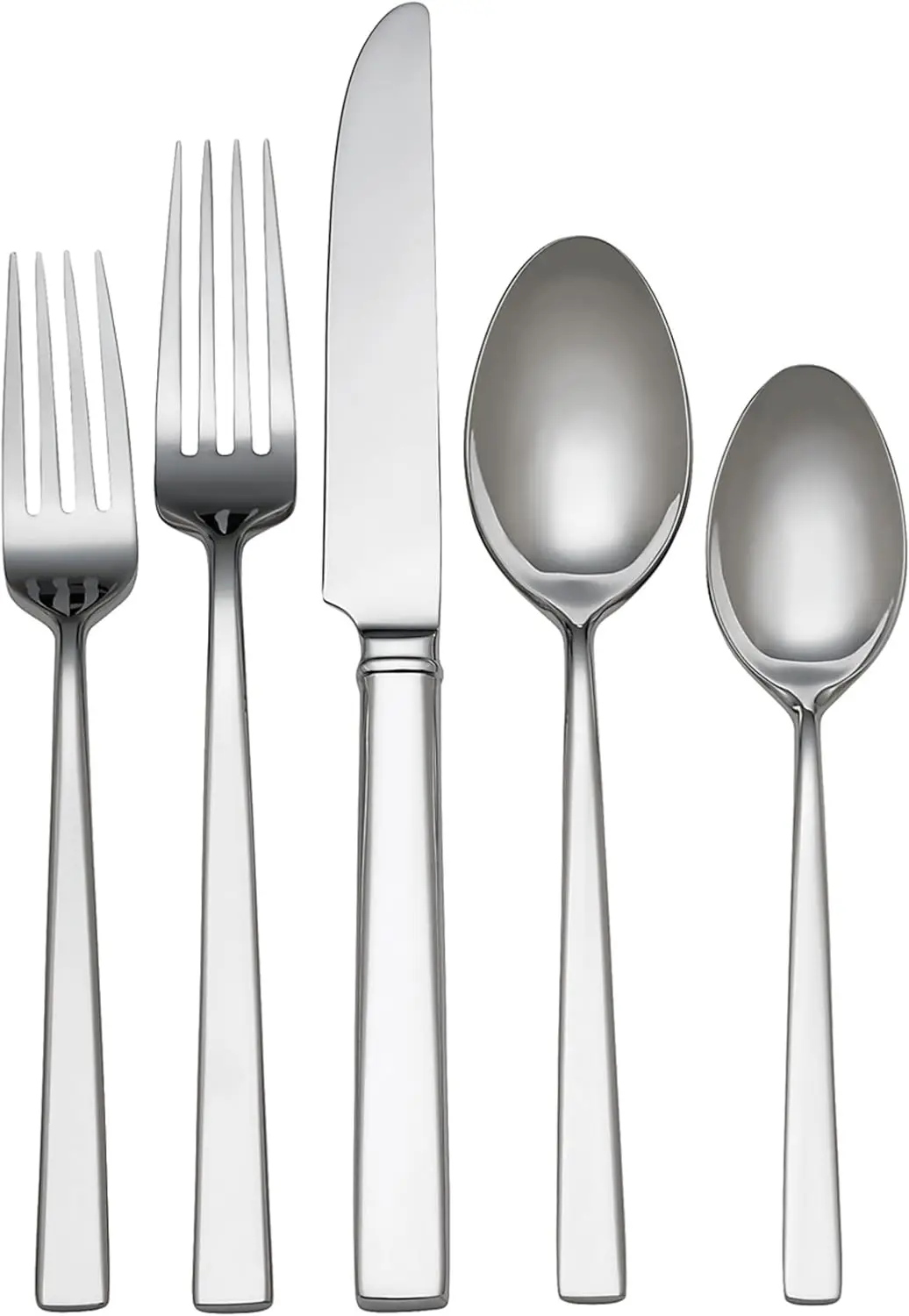 Ensemble de couverts argentés de 65 pièces, ustensiles de salle à manger élégants pour la maison et les fêtes