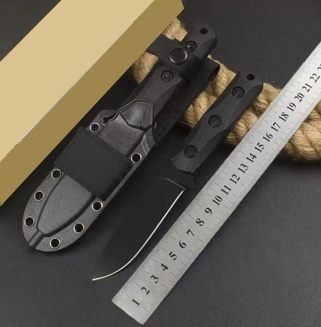 Paodin EK51 cuchillo de hoja fija recta 1095 mango de grivory de acero rico en carbono herramienta táctica de supervivencia EDC cuchillos de caza para acampar