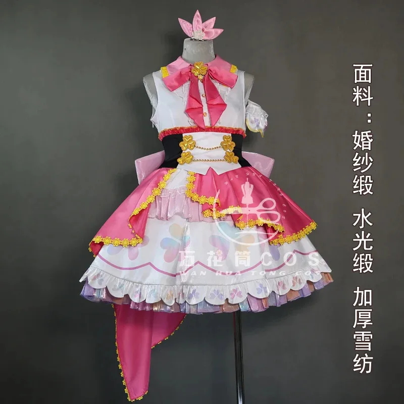 HANASATO MINORI Cosplay-Kostüm für Halloween, Weihnachts-Rollenspielparty, komplettes Set, PJSK Größe S-XL Neues Kleid Airi