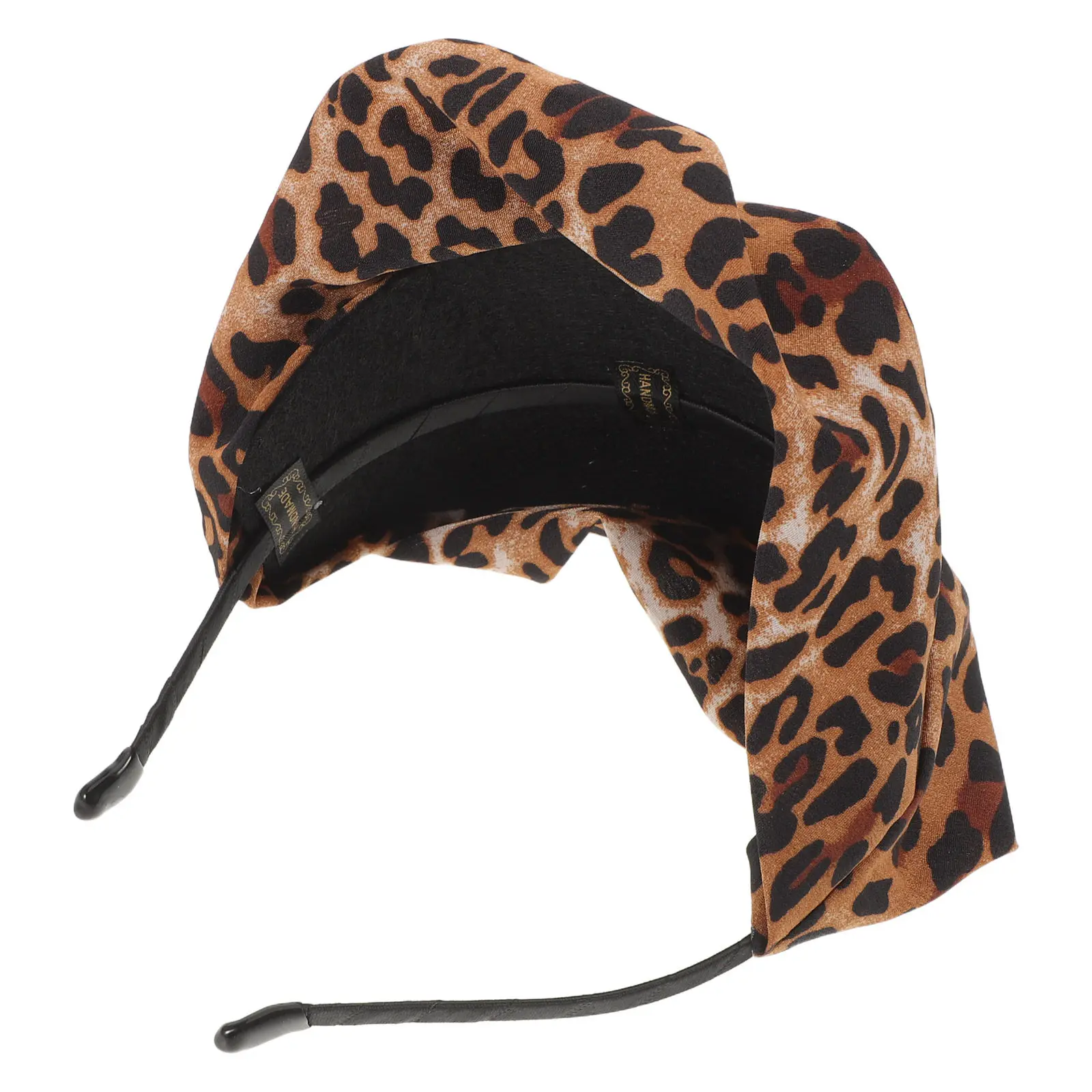 

Leopard Print Wide Headband Knotted Hairband Breathable Material Secure Fit Daily Makeup Party Dating Hair Accessories