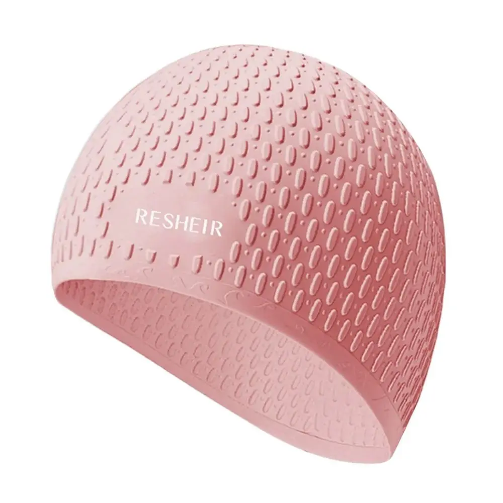 Cuffia da nuoto estiva elastica alla moda Cappello da nuoto in silicone impermeabile di grandi dimensioni Cappello da nuoto sicuro e confortevole simpatico cartone animato