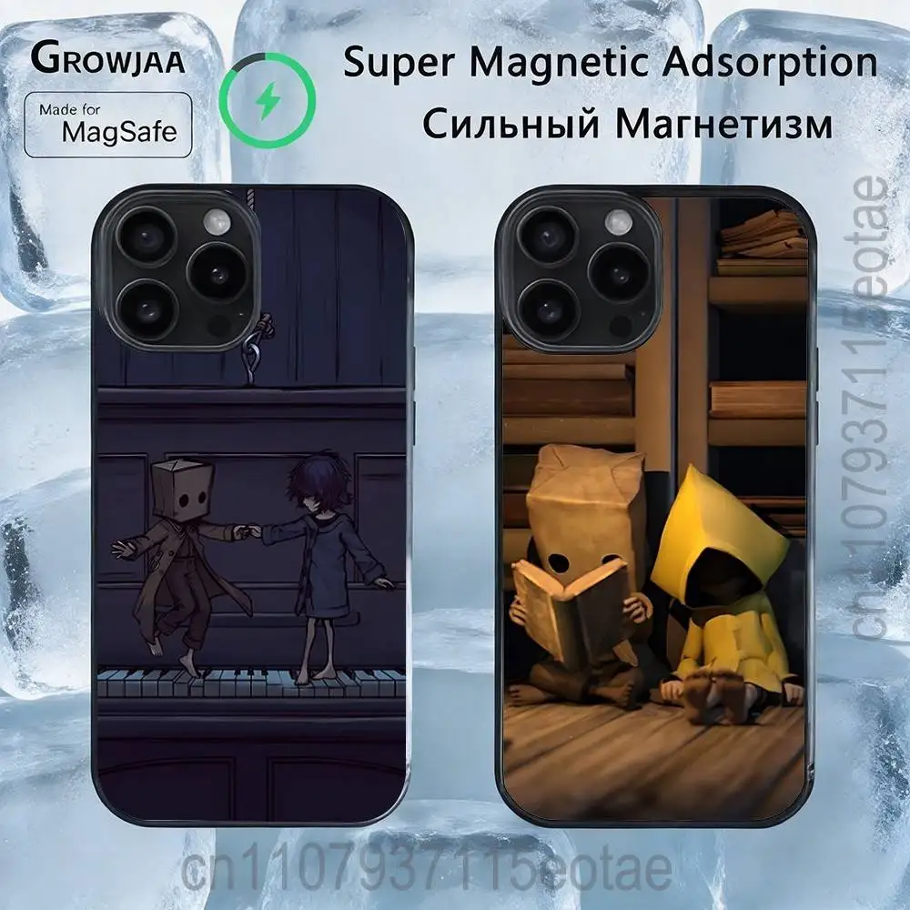 

Game L-Little N-Nightmares Magnetic Phone Case For IPhone 14 16 17 13 12 11 15 Pro Max Plus For Magsafe Wireless Charge Cover