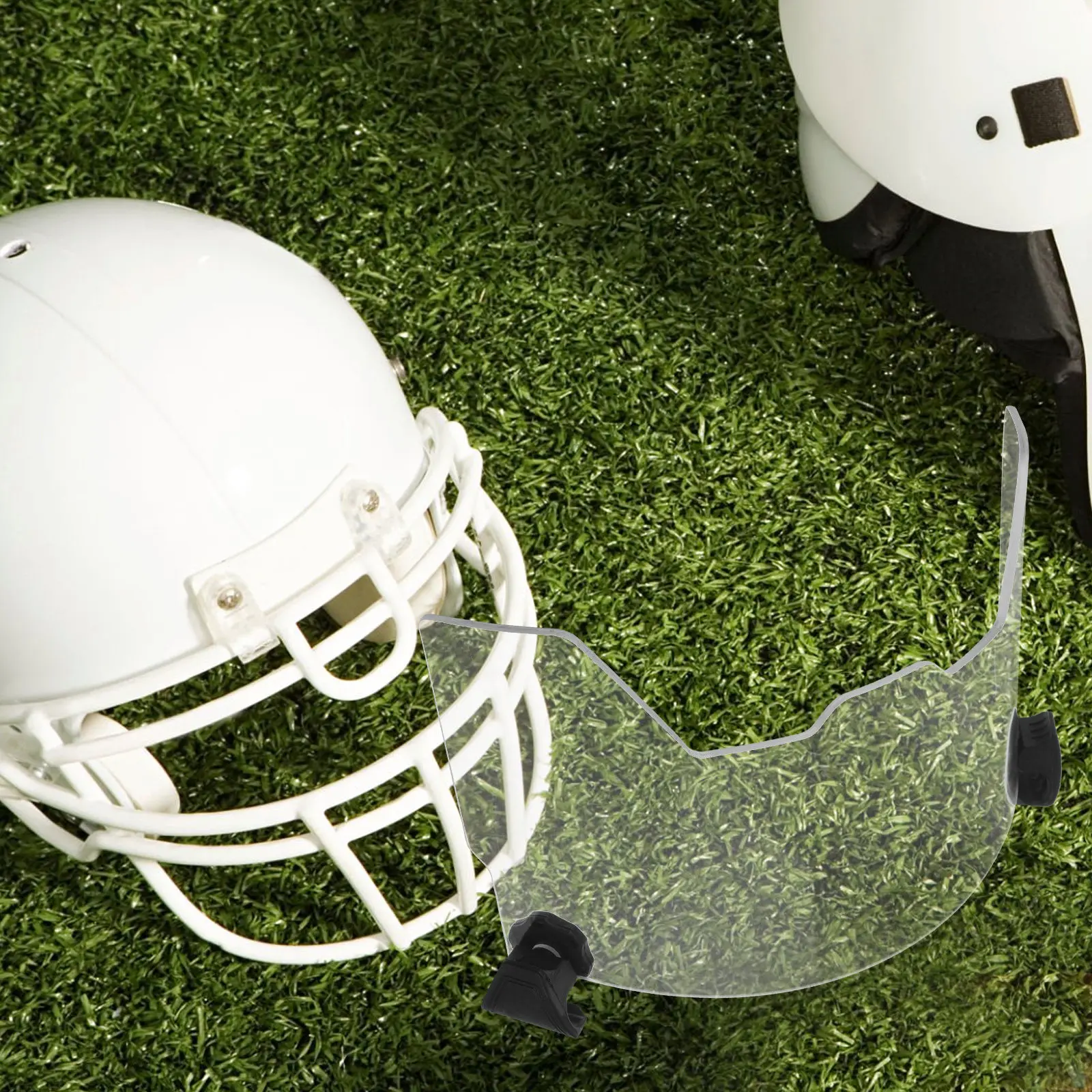 

Прозрачный пластиковый визор для футбольной каски с защитой от УФ-излучения, сменная линза для спортивных шлемов, прозрачный визор для футбола