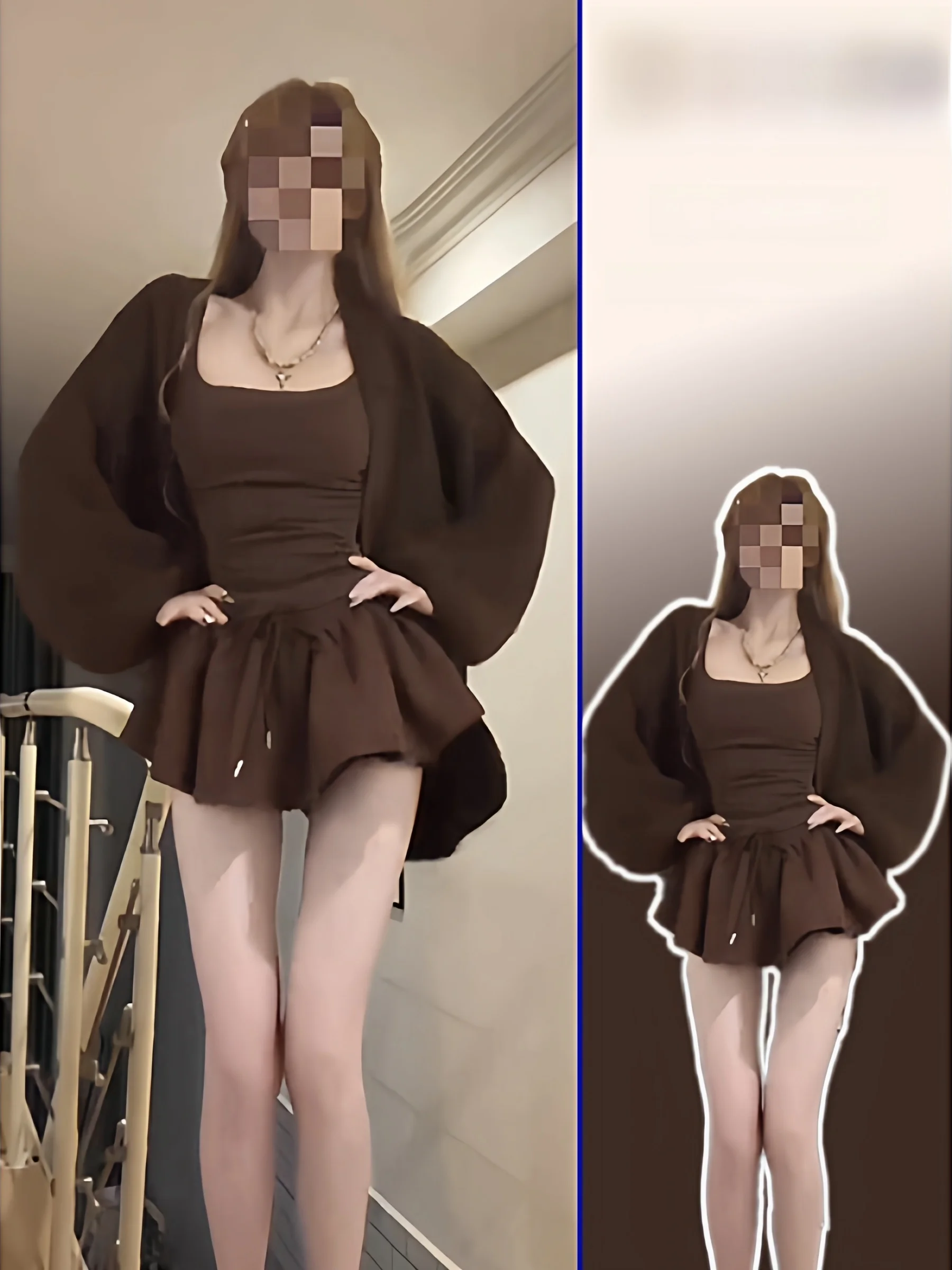 

Весенний новый свободный свитер-жакет больших размеров, комплект из топа-майки и юбки, женский модный повседневный корейский стиль