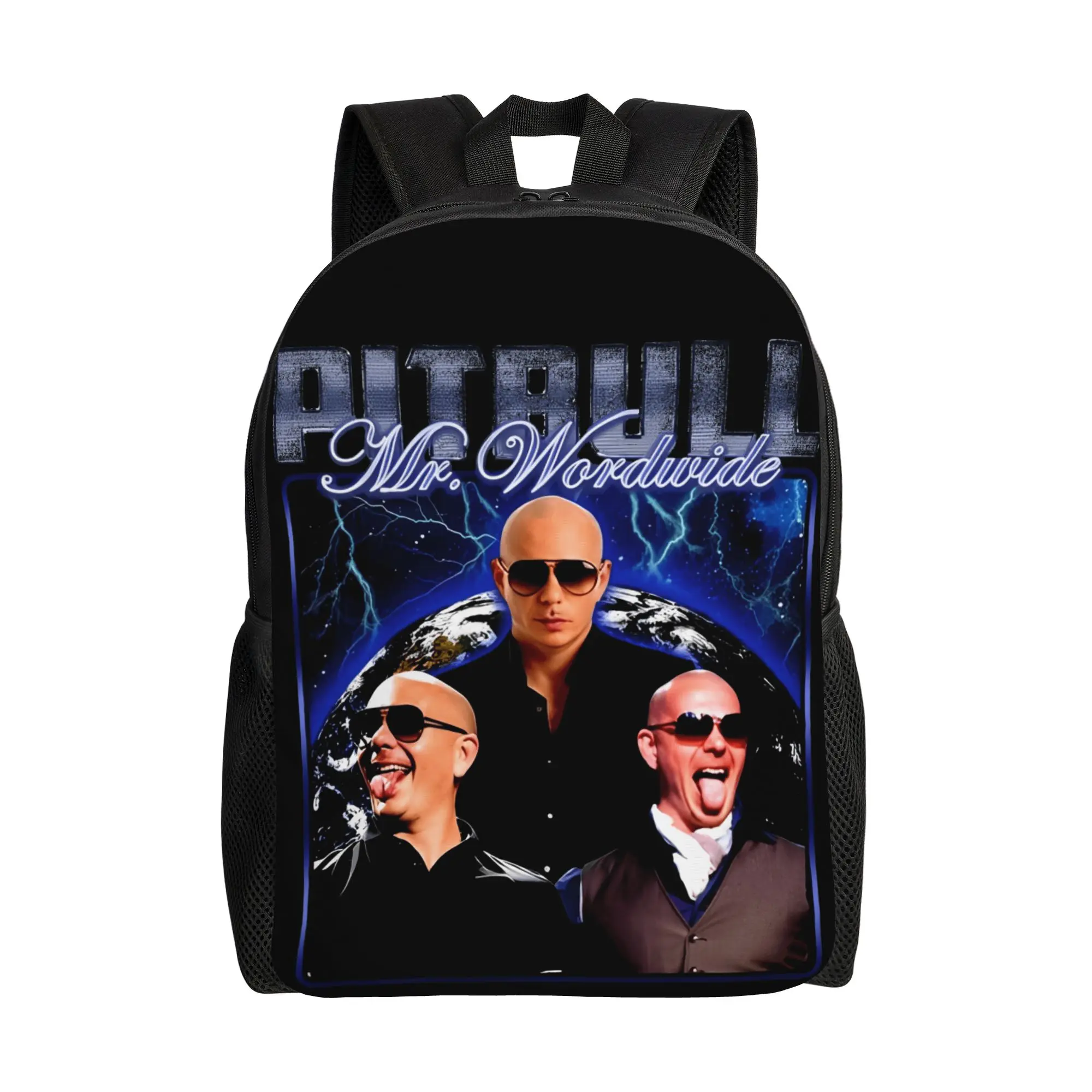 

Забавный рюкзак в стиле 90-х годов Mr Pitbull Worldwide, походные рюкзаки, женские повседневные сумки для старшей школы, красочный дышащий рюкзак