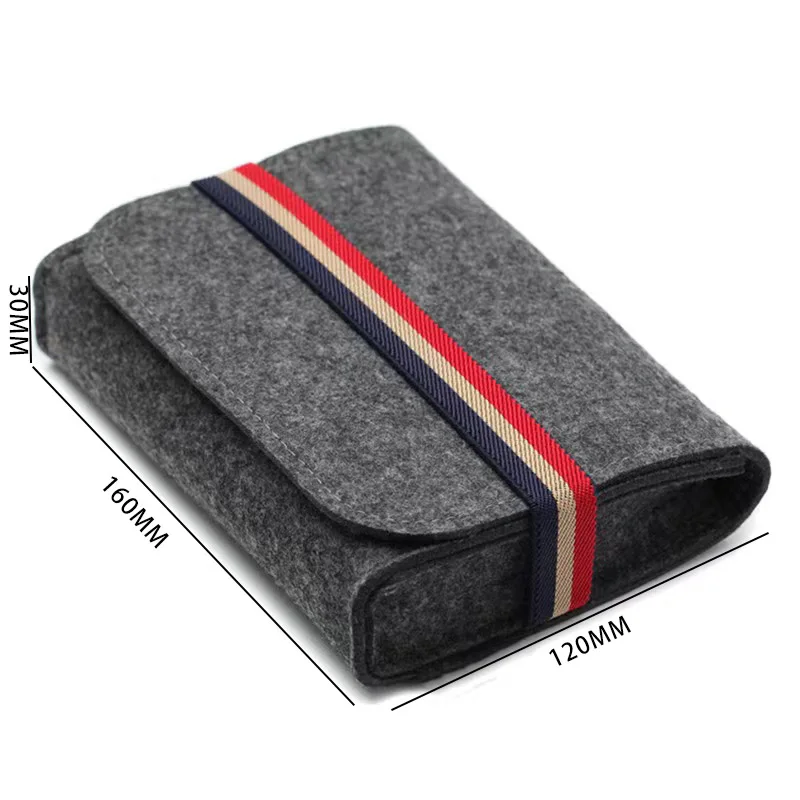USB Data Cable Mouse Pouch Mini Felt Travel Multifunction Organizer Bag Key Coin Package Chargers Storage Bags