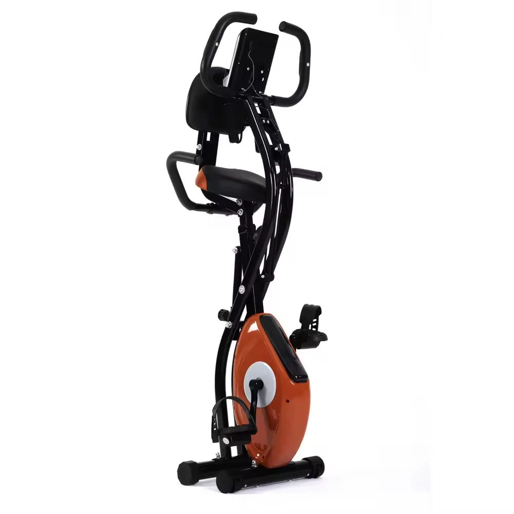 Indoor Foldable Magnetic Resistance Steel Exercise Bike Large Max Load