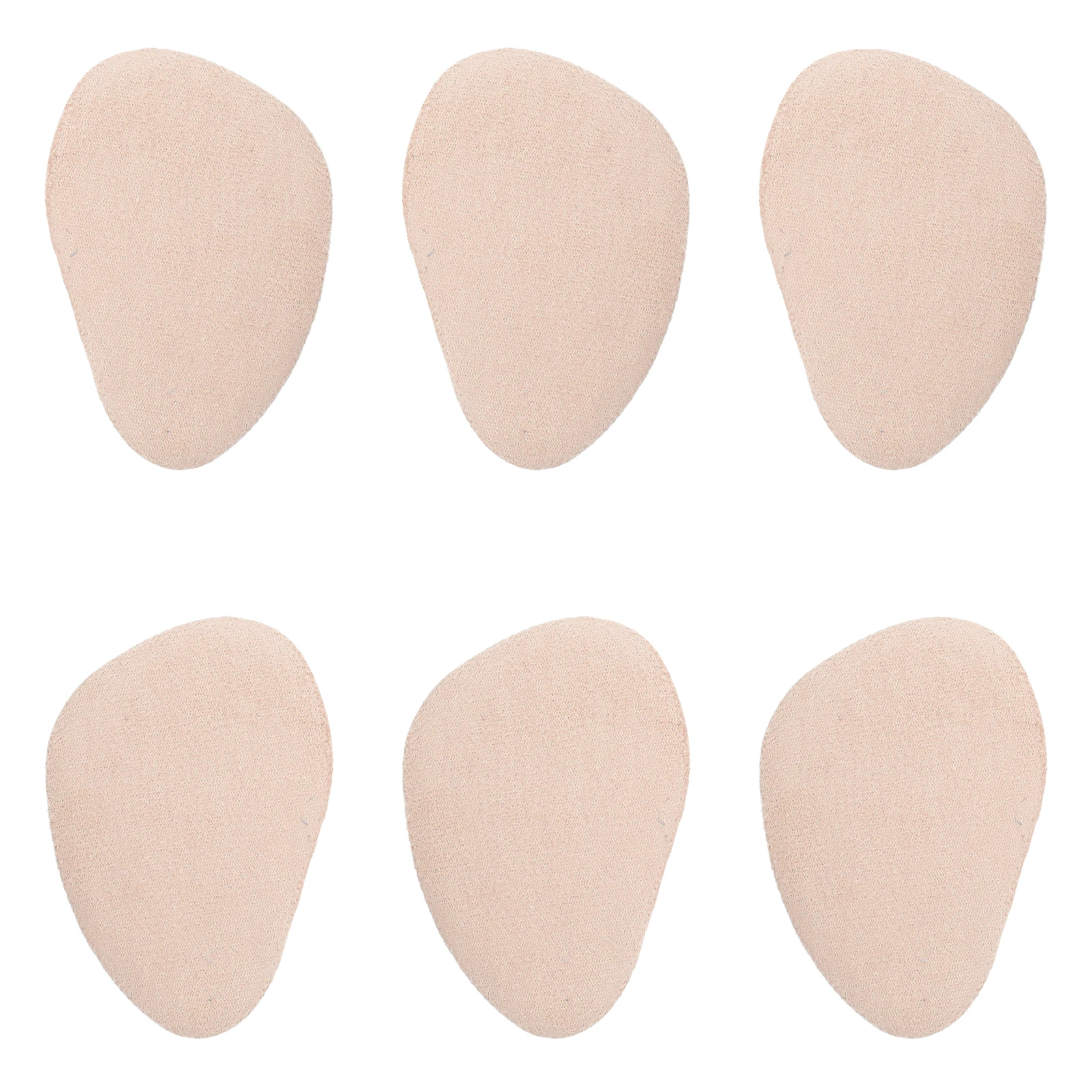 

6 Pcs Forefoot Pads High Heel Cushions Light Grey Gel Material Non Slip Insole Sweat Absorbent Bone Pain Relief Sturdy Lining