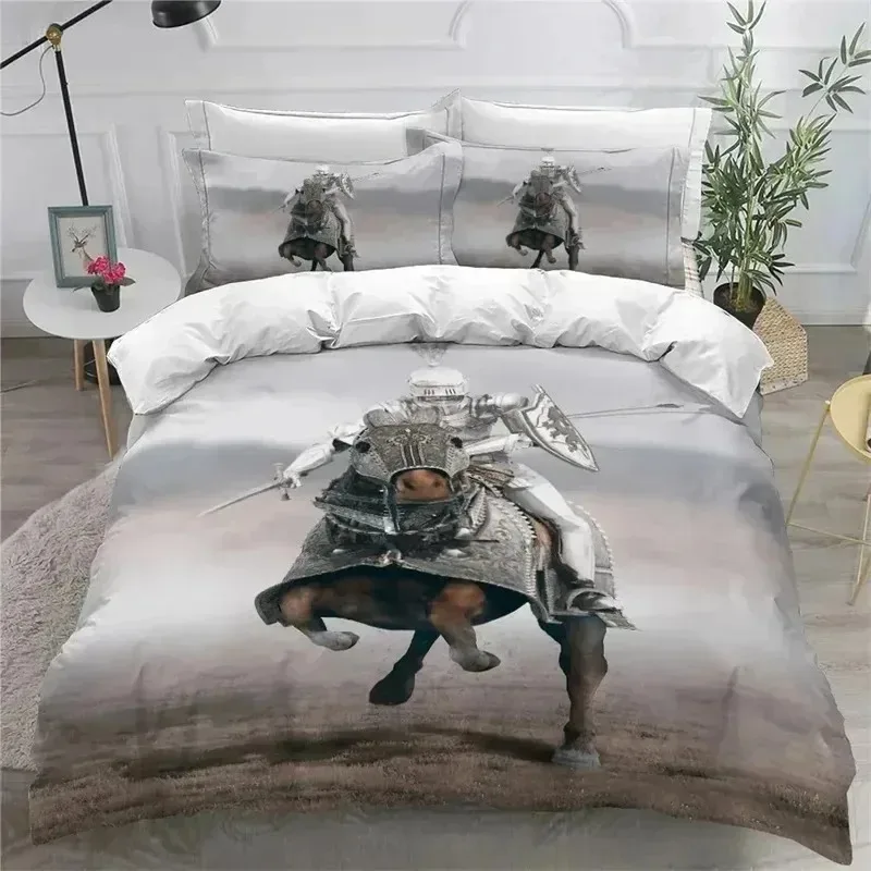 

3D Print Holy Knights Bedding Set 3D Printed Suitable for Bedroom Duvet Cover Set With Pillowcases Kids Home Textile