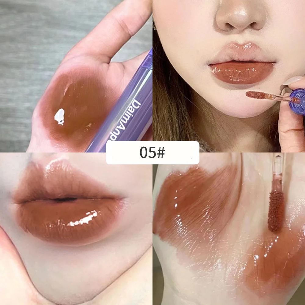 Paars Plumping Lipgloss Spiegel Water Gloss Sterk Gepigmenteerde Lipvlek Glanzend En Hydraterend Voor Meisjes En Vrouwen Nieuw