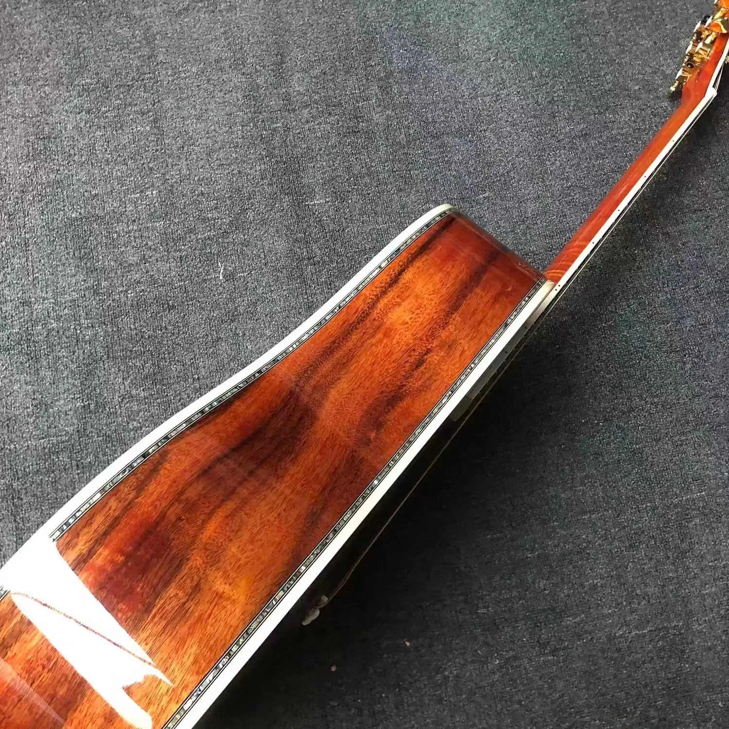 جيتار صوتي فاخر من سلسلة D45 مقاس 41 بوصة مصنوع من خشب السنط الكامل