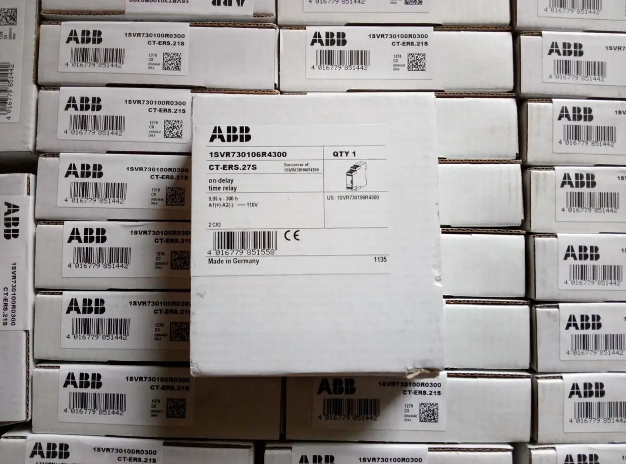 New Original ABB Relay CT-ERS.27S, on-delay, 2c/o; Material No.: 10102642