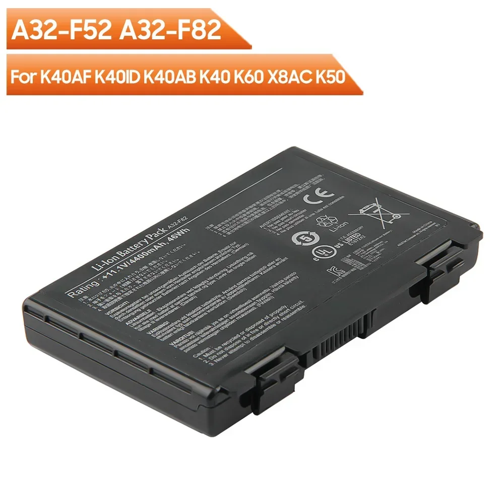 Новая батарея 2026 года A32-F52 A32-F82 для Asus K40AF K40ID K40AB K40 K50 K60 X8AC